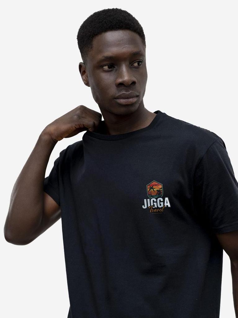 Jigga Wear Surfer Men's Black Short Sleeve T-Shirt XXL