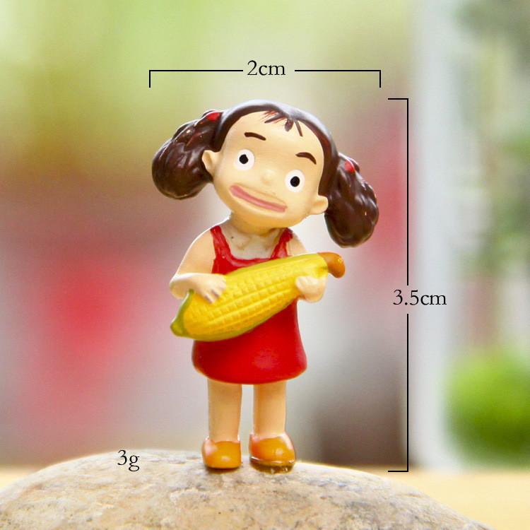 Totoro Neighbor My Corn Harvest Resin Figurine For Garden Micro Landscape Decor