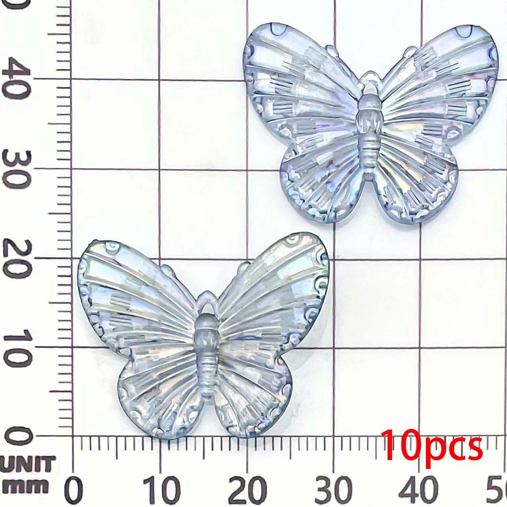10/12pcs 22*30mm Colorful Butterfly Charms Acrylic Pendants for DIY Bracelet Necklace Earrings Jewelry Making Accessories