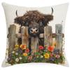 Spring Farm Animal Cow Rabbit Dog Pillowcase Home Decoration Balcony Cushion Decoration Pastoral