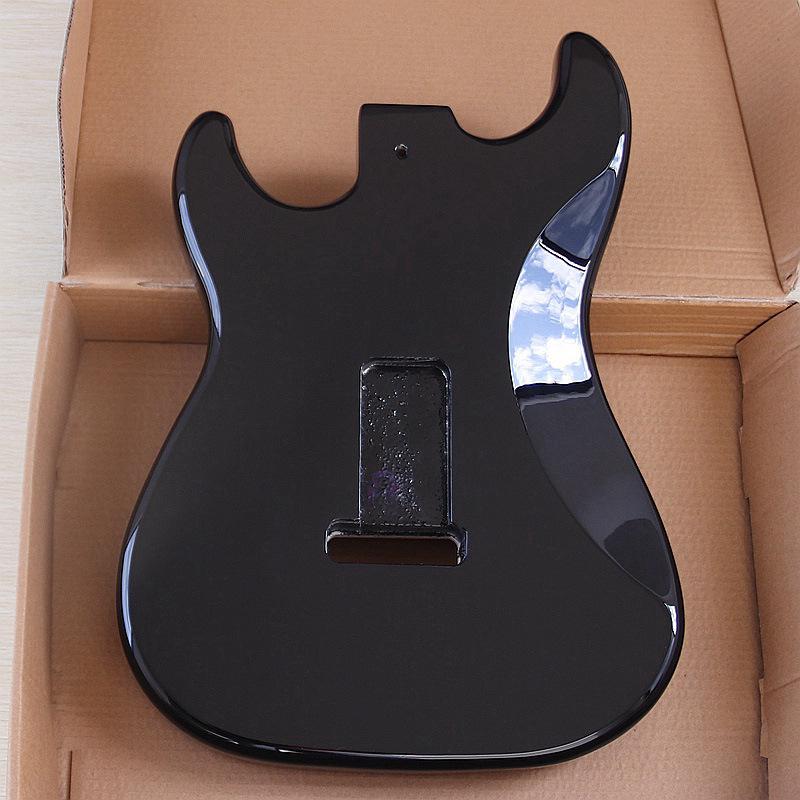 Gradient Red-Yellow Electric Guitar Body: Glossy DIY Modification Accessory