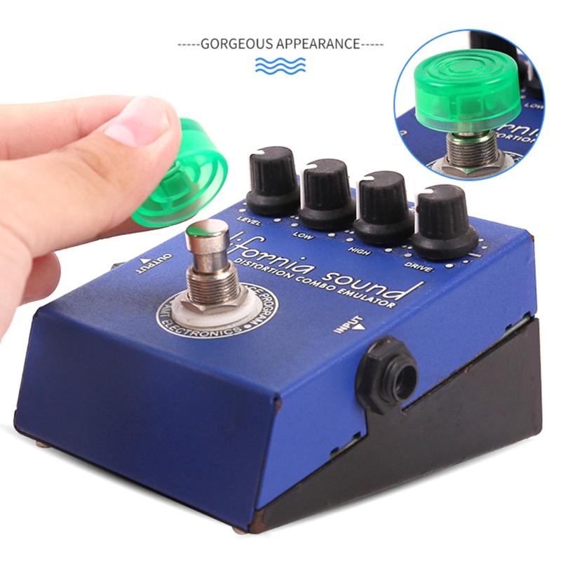10Pcs Candy Color Foot Switch Guitar Pedal Knob Protector Anti-slip Sleeve Cover Make Effect Footboard More Efficient