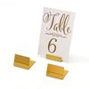 Gold Silver Name Card Holder L Shape Price Tag Clip Elegant Tabletop Card Holder  Event Decoration