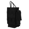 Molle Radio Pouch Mini Radio Holder Bag Waterproof Walkie Talkie Holster with Side PocketsBlack