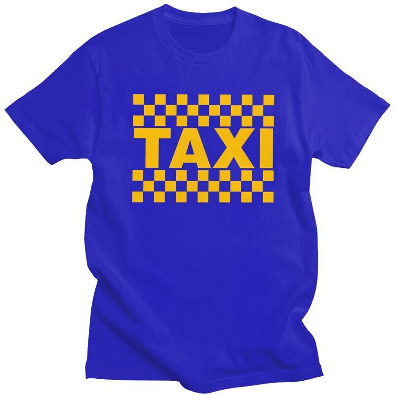 Custom Taxi Driver T Shirts for Men 100 Cotton Tee Tops Tshirt Short Sleeve Tshirt Clothes