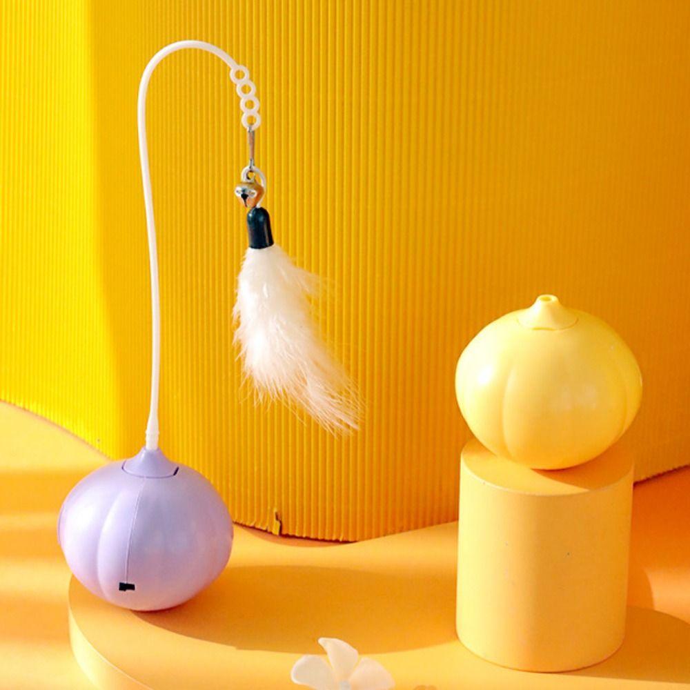 Creative Cat Tumbler Toy Onion Design Bite-resistant Cat Infrared Interactive Toy Detachable 360-degree Rotation