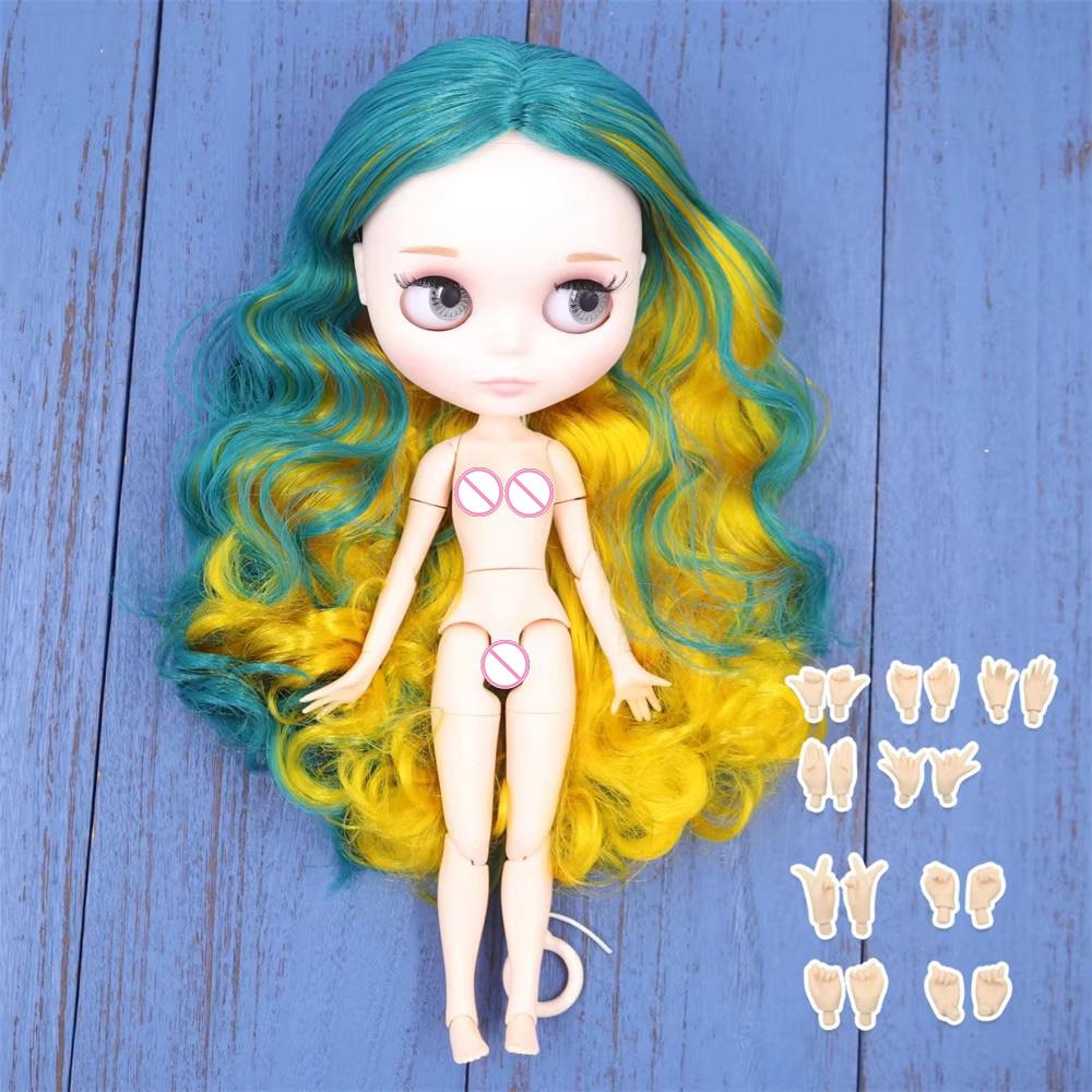 ICY DBS panenka Blyth Bílá pleť Lesklá tvář Matná tvář Kloubové tělo se sadou rukou A&B 1/6 bjd vhodné pro DIY make-up Speciální cena