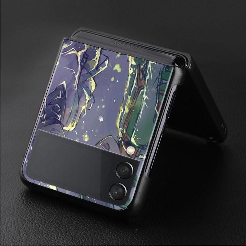 Hunter ×Hunter Gon Freecss Telefon Kılıfı Için Samsung Galaxy Z Flip 4 Z Flip3 5g Kabuk Galaxy Z Flip Sert Kapak Couqe