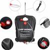 20L Outdoor Shower Bags Foldable Solar Shower Bag Outdoor Bath Water Bag Camping Sun Compact Heated Water Shower Bags Scrubbi
