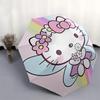 Hello Kitty, Rainbow Automatic Opening and Closing Parasol Compact Travel Umbrella with 8 Ribs for Women and Men Ideal Birthday/Christmas Gi