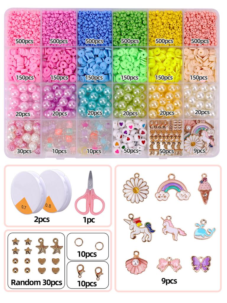 Beaded Diy Jewelry Unicorn Accessories Material Beads Handmade Beads Loose Beads Accessories Bracelet Full Set