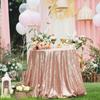 Glitter Sequin Tablecloth Round 61CM/120CM/180CMSequin Table Cover Cloth for Wedding Banquet Party Birthday Table Decoration