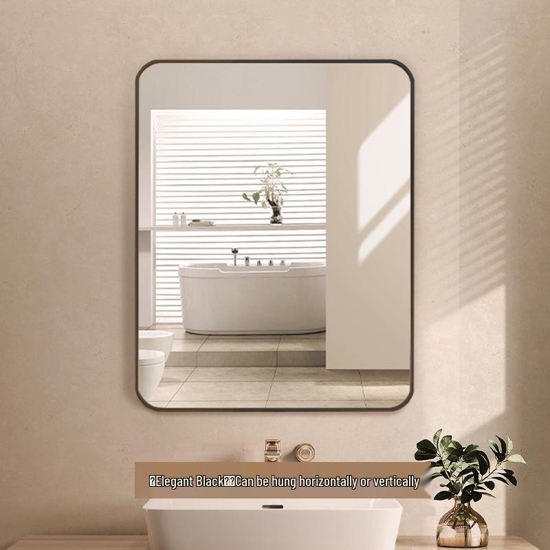 Self-Adhesive Wall-Mounted Bathroom Mirror for Makeup