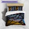 3pcs douma1 Design Cover Set - HD Printed Bedding with 1 Cover and 2 Pillowcases - Perfect for Home and Dorm Decor