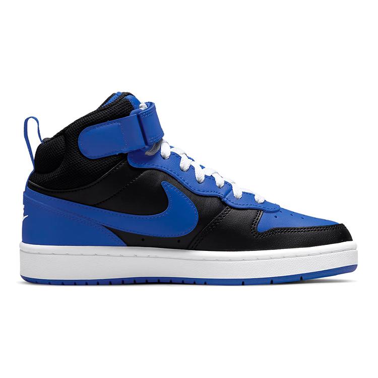 New Nike Court Borough Mid 2 Black Game Royal GS DM8872-001
