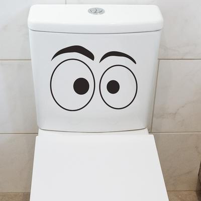 Personalisierte Einfache Skizzen von Auge in Auge Badezimmerdekoration Toilettenaufkleber