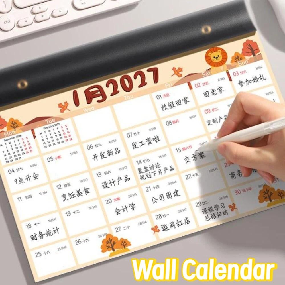 Calendario da Parete 2027 12 Mesi Agenda Planner Strumento Tempo Calendario Planner Cancelleria