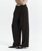 Kyuliti C Double Loop Wide Wool Slacks_Brown