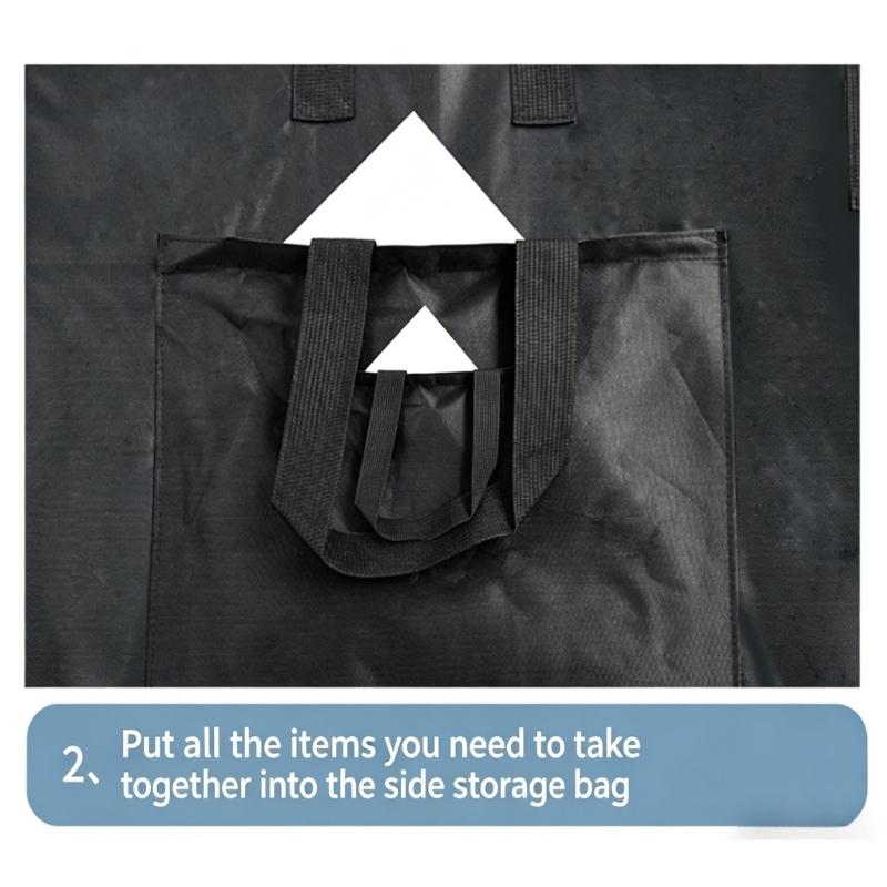Heavy Duty Foldable Massage Table Carrying Case In 600D Cloth With Multiple Pockets For Easy Organization