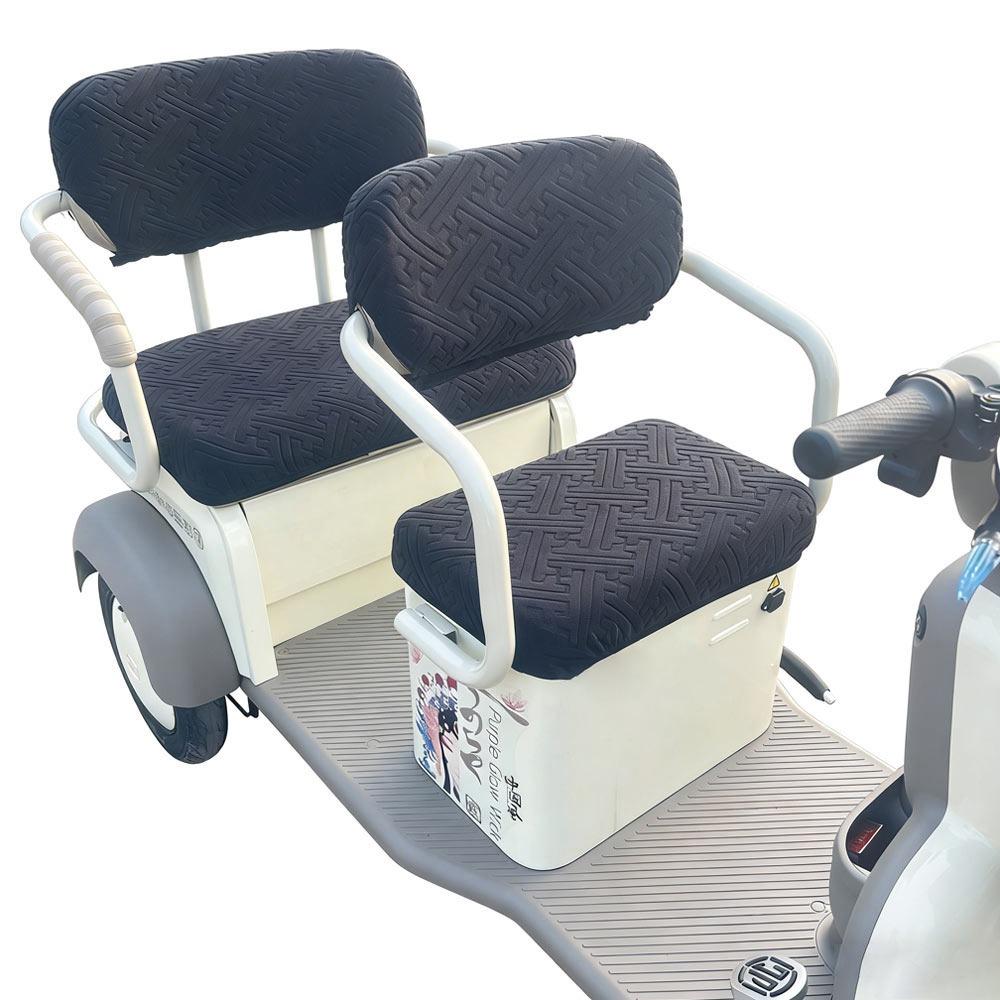 Waterproof Material Electric Tricycle Seat Cushion Cover Leather Cover Seat Cover  Tricycle чёрный