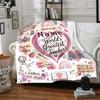Ballet Dancer Painting Customize Your Name Blankets Comfortable Soft Lightweight Allseason Multipurpose Blanket For Picnics Sofas Offices Beds Living