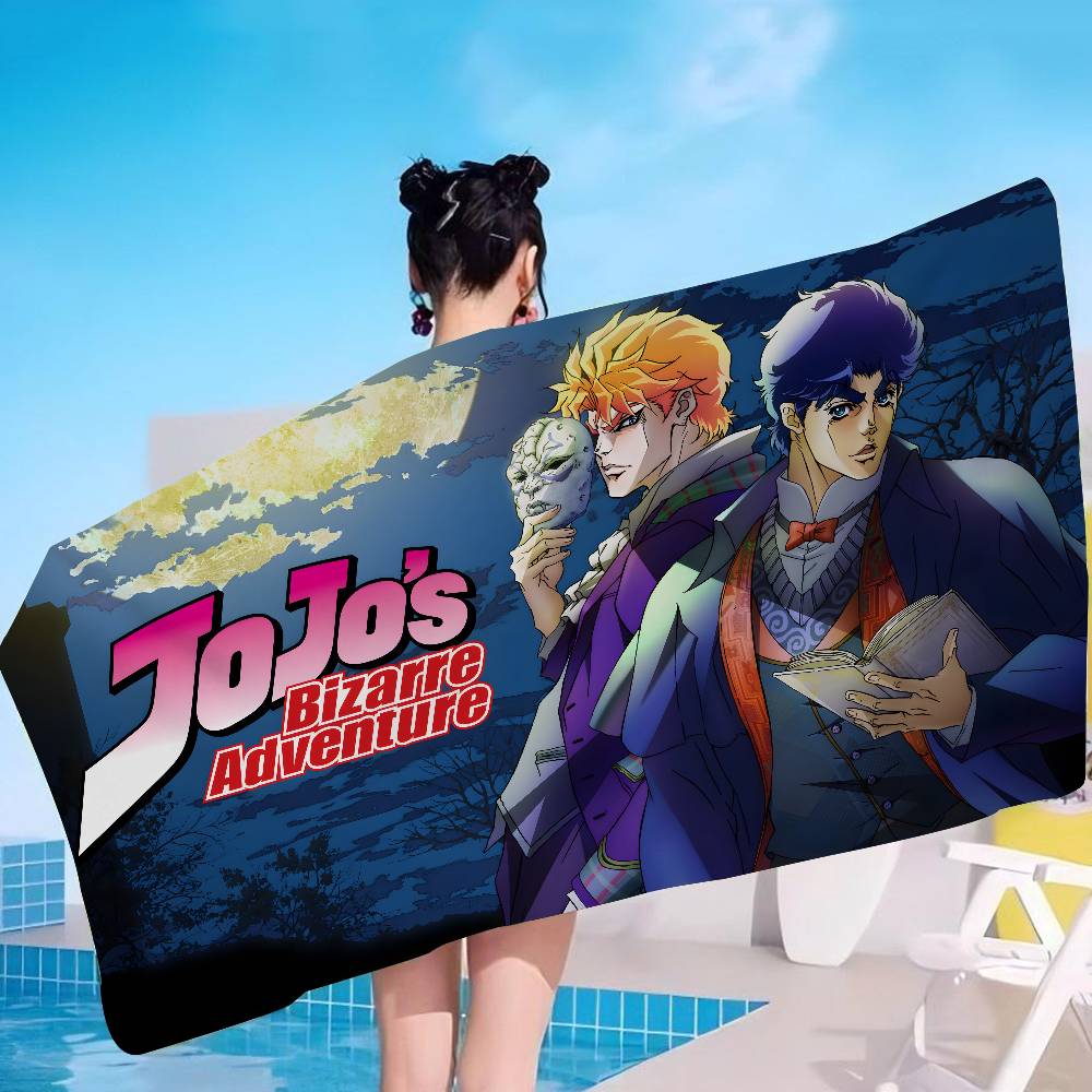 Toalla de Playa de Microfibra Absorbente de Secado Rápido Suave para Yoga Natación Resort Montañismo J-JojoS A-Aventura B-Bizarra