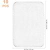 Luxshiny BBQ Grill Mesh Mat: 10Pcs Disposable Aluminum Grill Topper Broiler Net Pans Non-Stick Cooking Grid Grates Pad Baking Tools for Outdoor