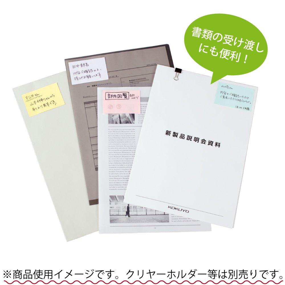 KOKUYO Sticky Strong 75mm X 90 Sheets X 10 7 Notes, Adhesive, K2, 50mm, Pastel, Packs, Colors, K2ME-KP7550X10