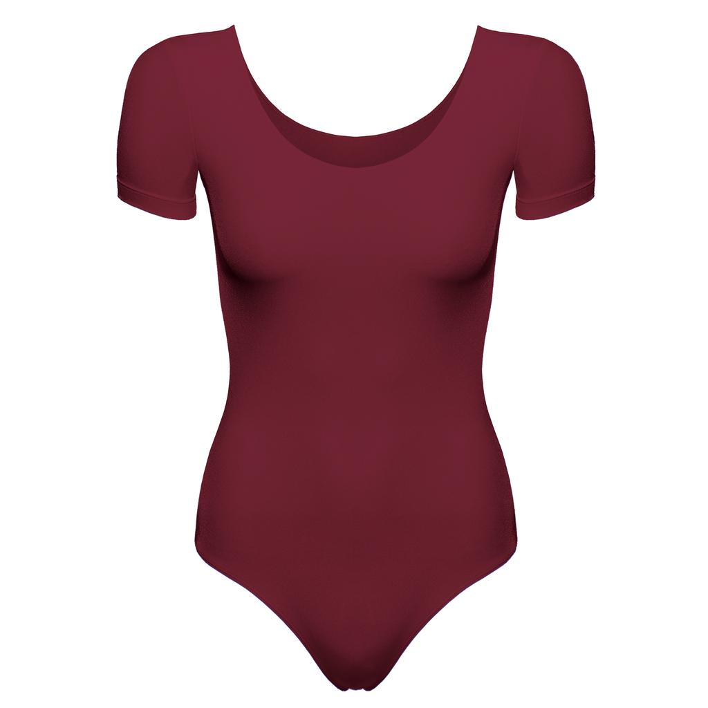 Body Carmen Baletowe Do Tańca Gimnastyki Bordowe S