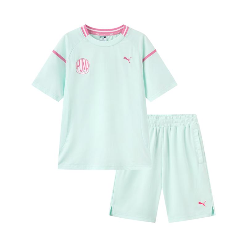 PUMA Casual Sportswear Performance SS25 Pink Green Kids  353225119205-40301 130