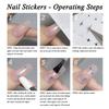 2 To 30 Sheets Transparent Bow Nail Stickers 3D White Pink Black Gold Lace Ribbon Nail Art Decals for DIY Manicure