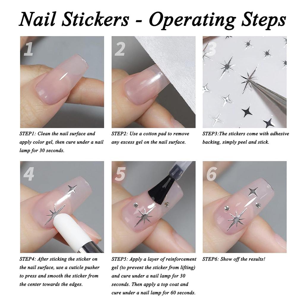 2 To 30 Sheets Transparent Bow Nail Stickers 3D White Pink Black Gold Lace Ribbon Nail Art Decals for DIY Manicure