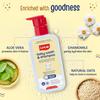 LuvLap Baby Wash & Shampoo 400ml - Gentle 2-in-1 Head To Toe Cleanser with Oatmeal & Shea Butter, Paraben & Tear Free