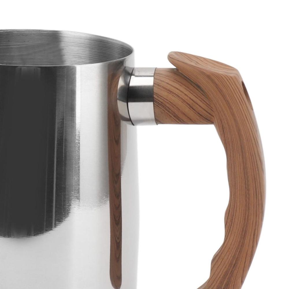 Dripless Spout Stainless Steel Frothing Cup 600ml Capacity Milk Frothing Pitcher  Cappuccino Making
