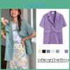 Chic Girl Korean High-quality Short-sleeve Suit Jacket Soft And Exquisite Fabric