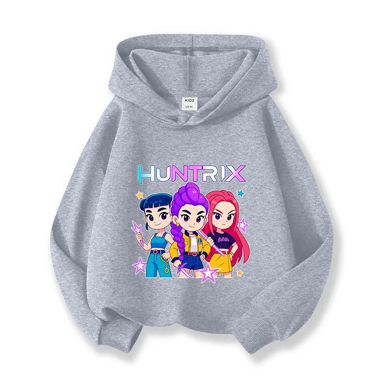 2025 Hot Anime K-Pop Loveliness Demon Hunters Thickened in Autumn and Winter  Harajuku Hip Hop  Hoodie