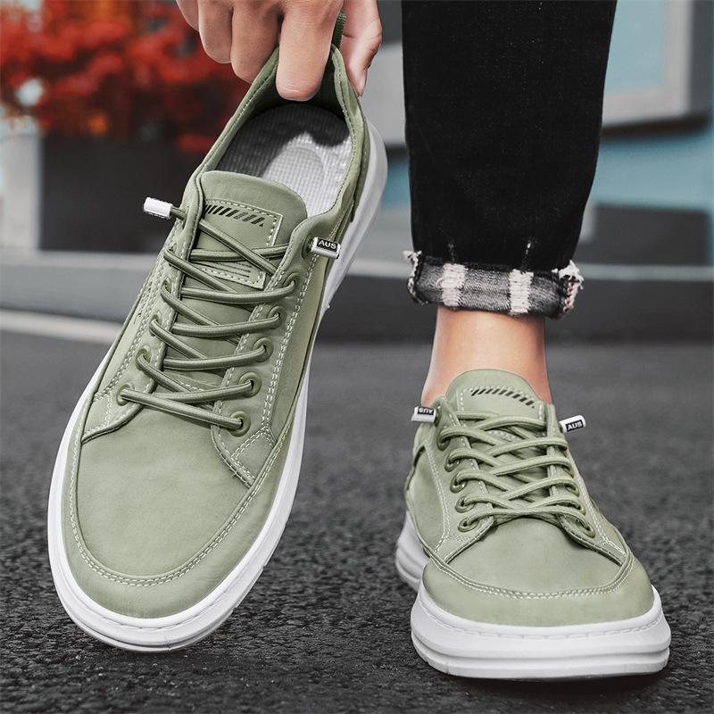 Elastic Band Foot Cover Sports Breathable Board Shoes Fashion Work Casual Flat Shoes Men'S Shoes