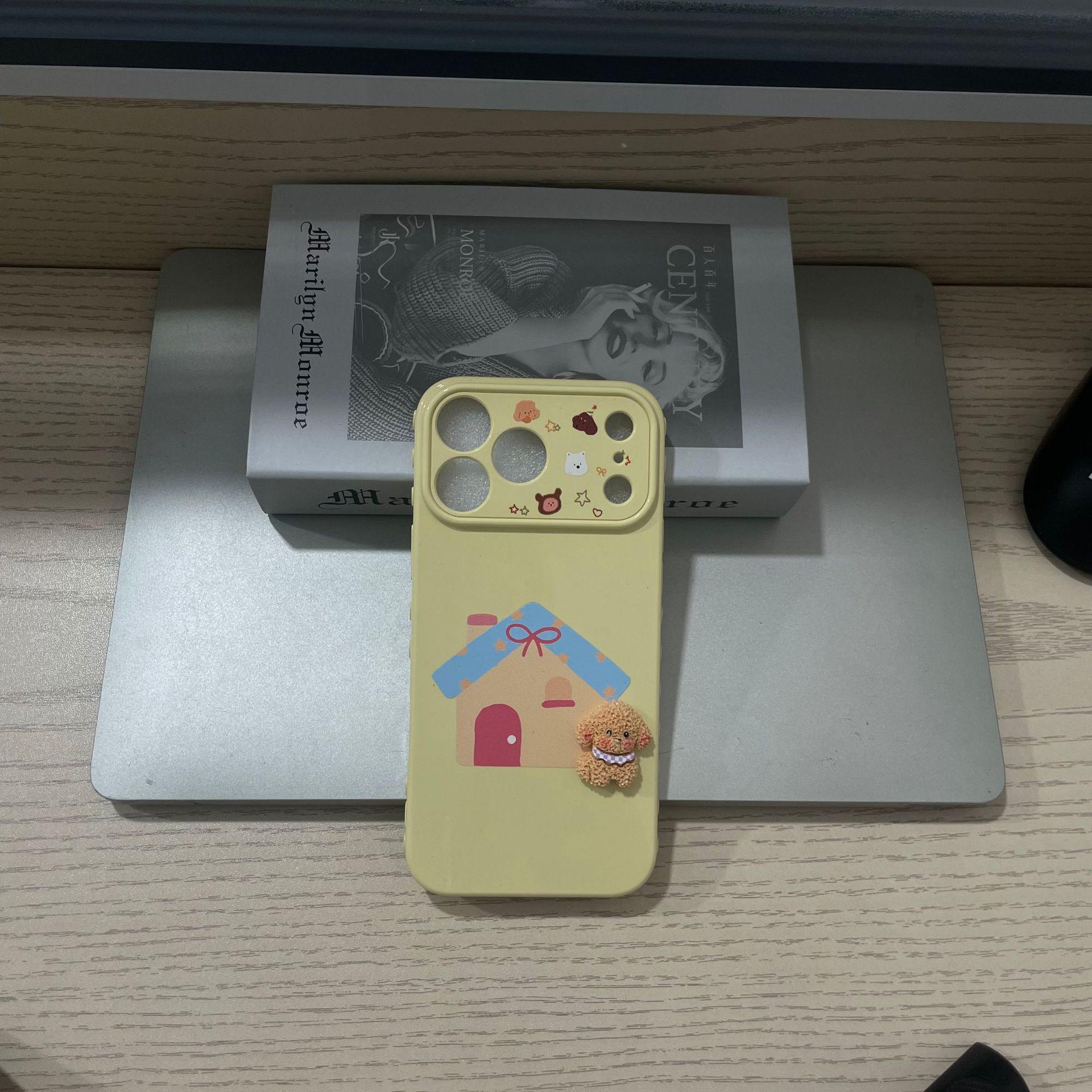 

Korean 3D Dog Case for Apple iPhone Pro Max (17th Gen) - Cartoon Drop-Proof Design 17