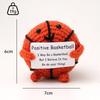 Positive Crochet Dog Doll With Affirmation Card Home Room Decoration Funny Handmade Plush Wool Doll Ornaments Christmas Gifts