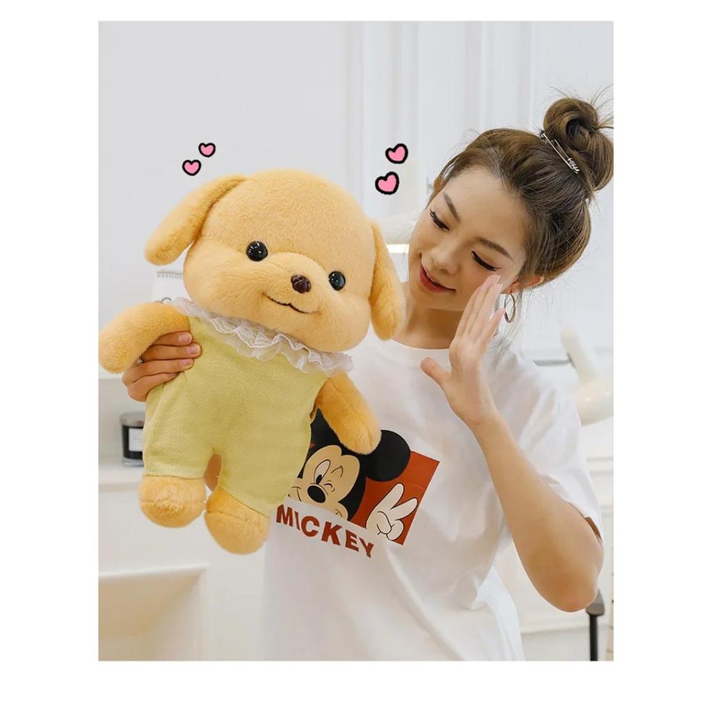 Pudl Lesní zvíře Plyšová hračka Roztomilá Anime Plněné plyšové hračky Kawaii Psí panenky Vánoční dárek Měkké štěně Mazlíček Domácí dekorace na pohovku