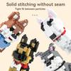 Creative Design 8 Styles Compact Dog Micro Assembling Modules Set Particles Cartoon Animal Model DIY Putting Together Bricks Kids Birthday