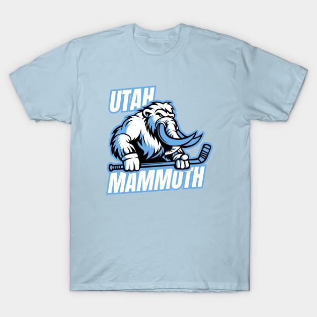 Мужская черная футболка с принтом Utah-Mammoth Печать на трансферной бумаге без вырезания Хлопковая футболка S