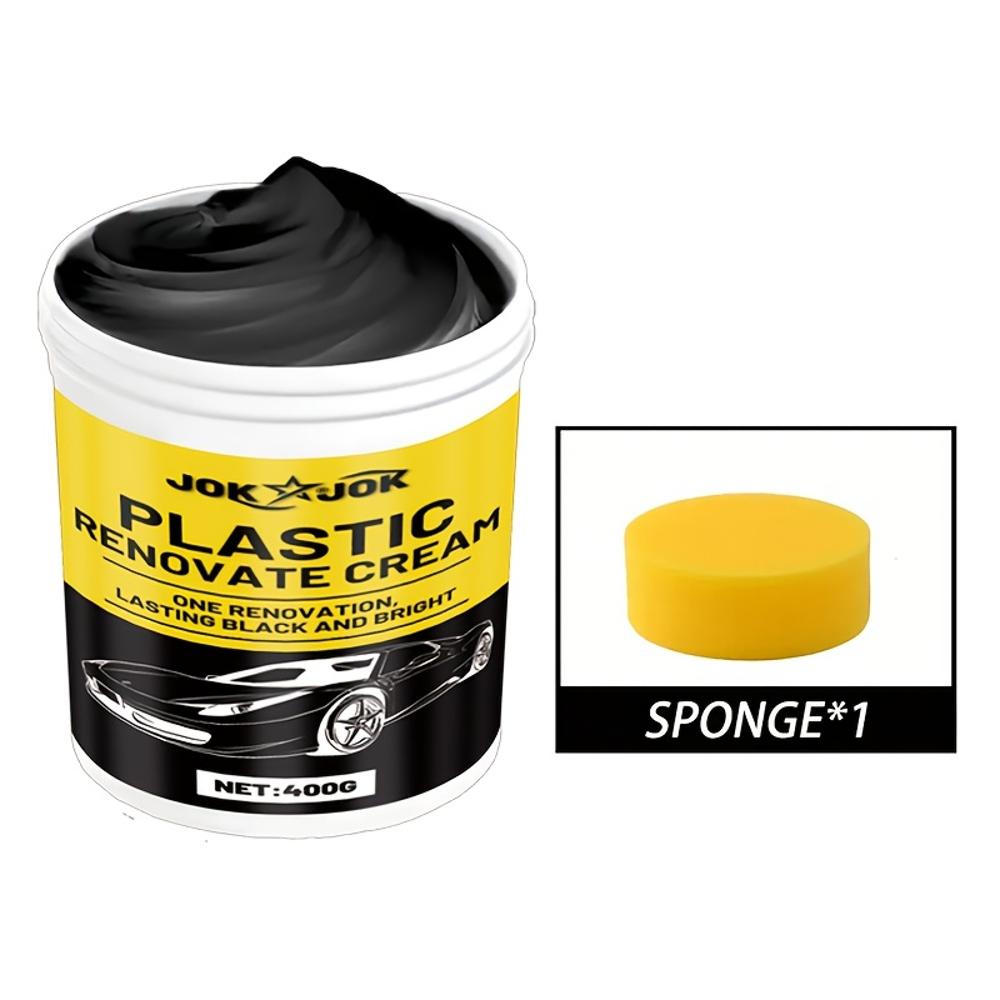 

JOKJOK 400g Large Capacity Automotive Plastic Polishing Wax - Quick- Restore Luster, Tire Crystal Coating & Instrument Panel Wax