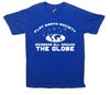T-shirt imprimé 'Société de la Terre Plate, Autour du Globe'