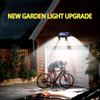 Three-Head LED Solar Wall Light for Outdoor Courtyard and Street