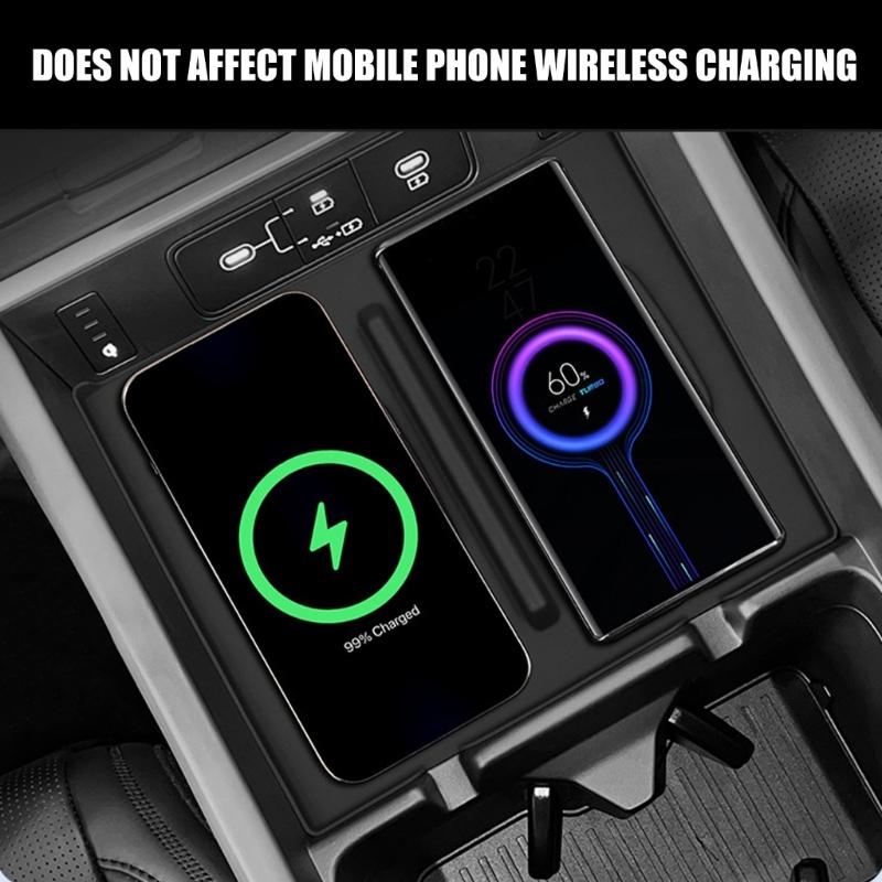 Silicone Not  Slip Pad Wireless Charging Silicone Mat Stable Wireless Charges Pad Fast Charging Solution for Vehicles 