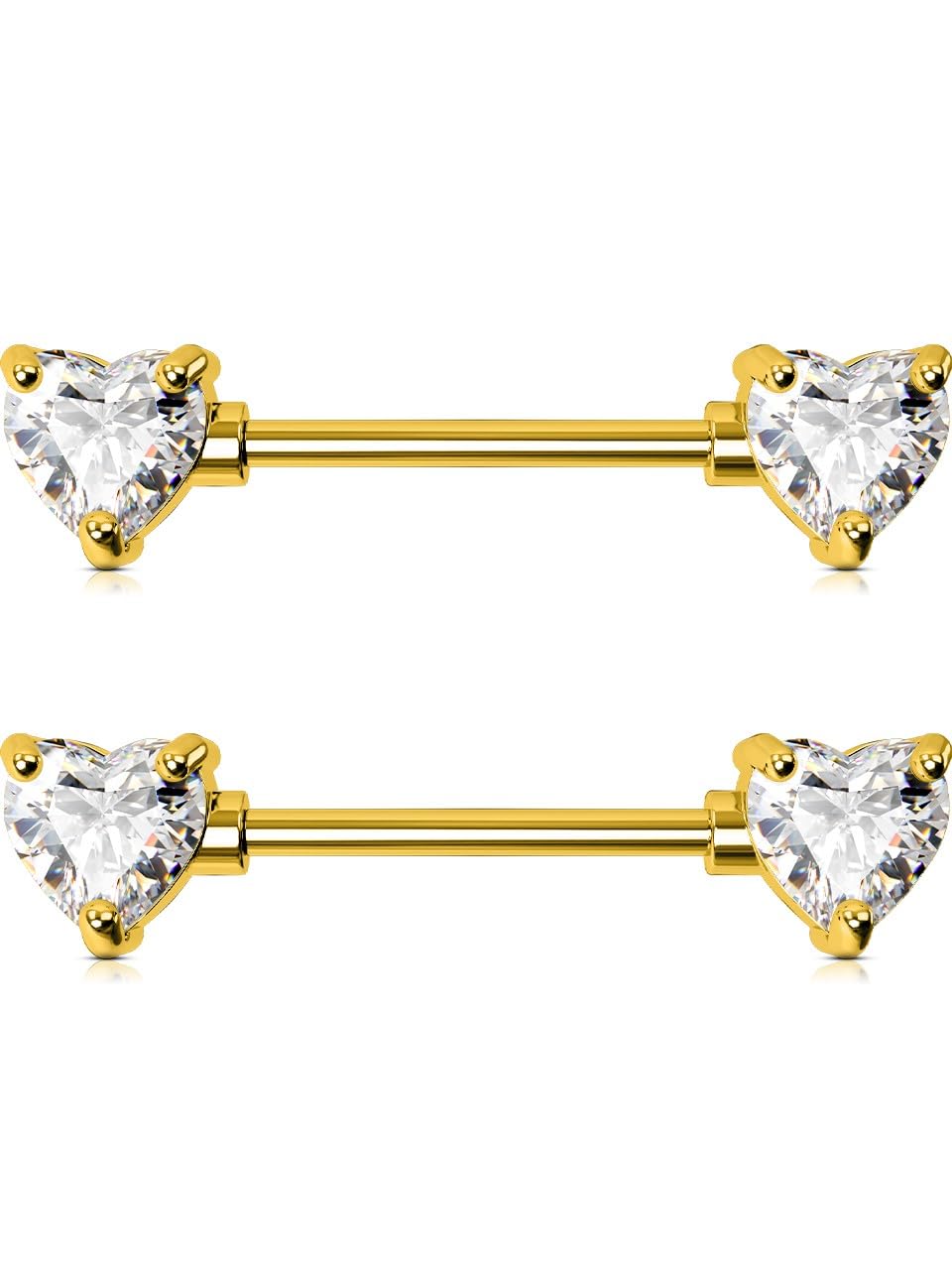 

[OUFER] Пирсинг соска 14G Золотой Титан Украшения для пирсинга сосков Штанга для соска Пирсинг переносицы