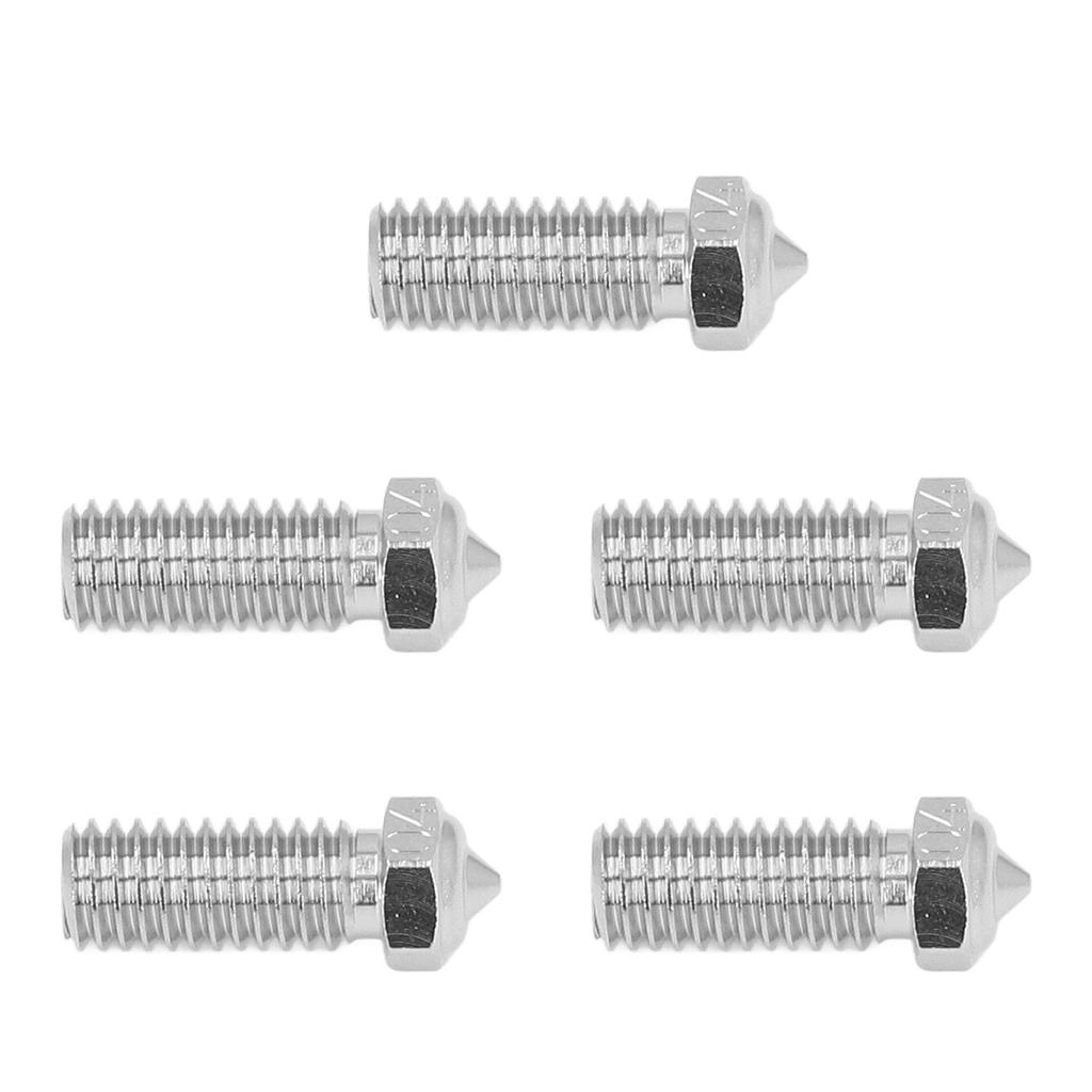 5Pcs 3D Printer Nozzles Set Cr Zr Cu 0.4mm 1.75mm Copper Tip Nozzle for QIDI X Maximum3 X Smart3 X P