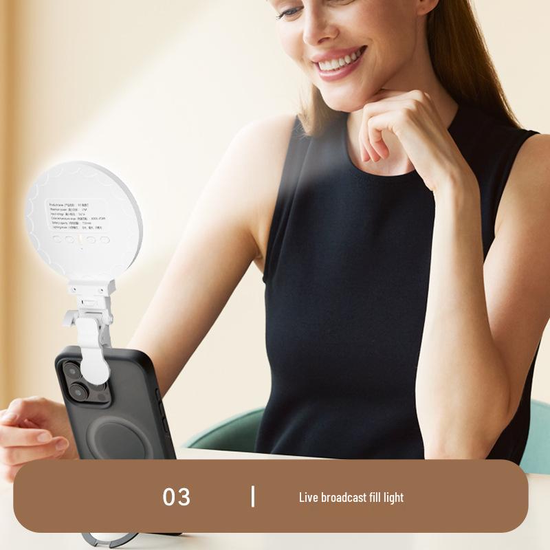 LED Pocket Light: Three-Color Temperature Selfie & Photography Fill Light