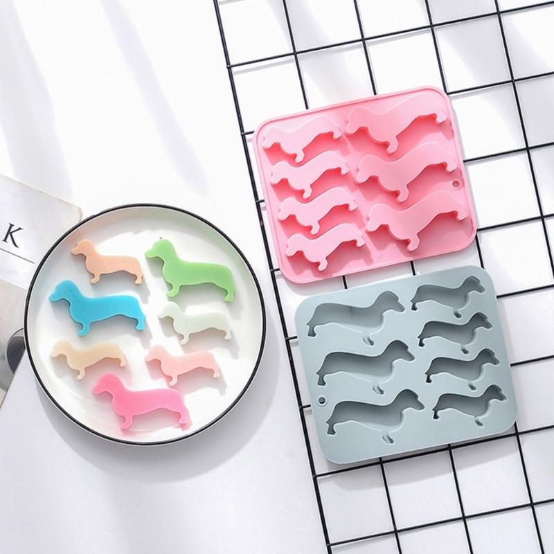 7 Cavity Sausage Dogs Silicone Mold 3D Fondant Mold DIY Cake Ornament Mold